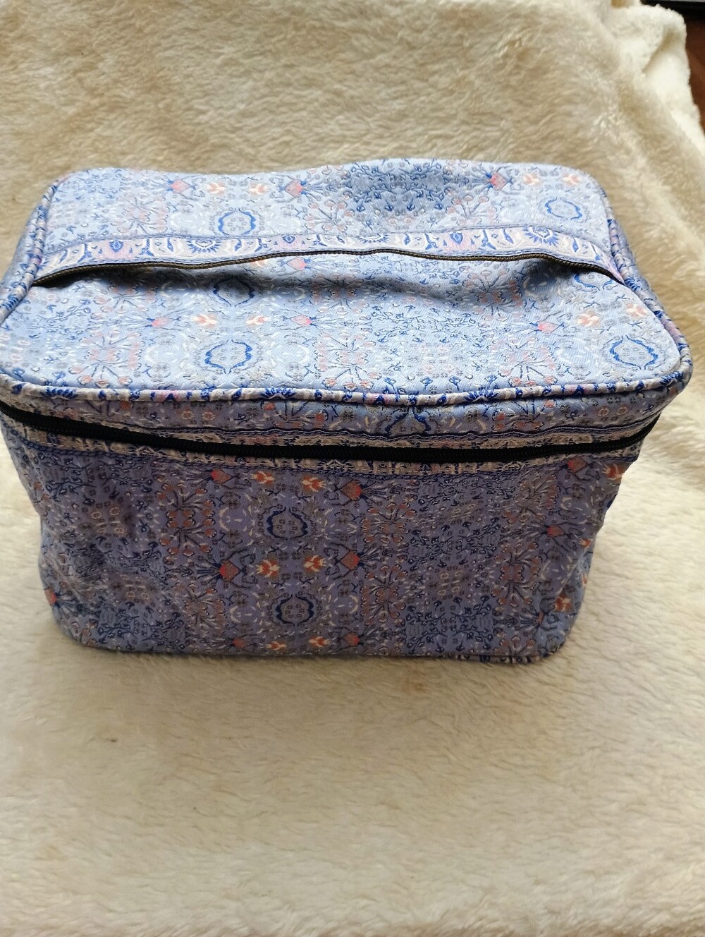 NWT Derin Turkish Tapestry Cosmetic Train Case Boho Makeup Travel Bag
